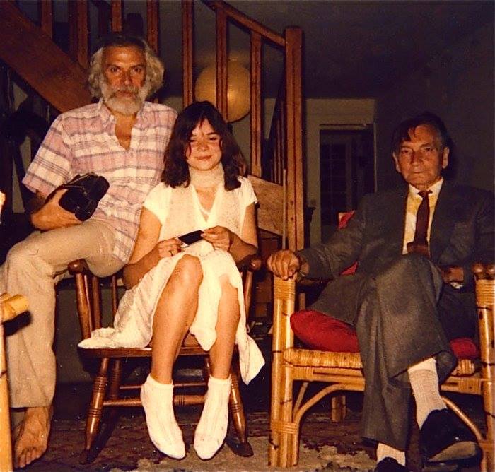 Photo rare - Georges Moustaki- Kiki Uhart et Albert Cossery - Par Pedro Uhart (Archive Pedro Uhart